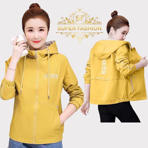 Áo khoác gió nữ Super Fashion 2 lớp cao cấp chống nắng gió cản bụi SFN379