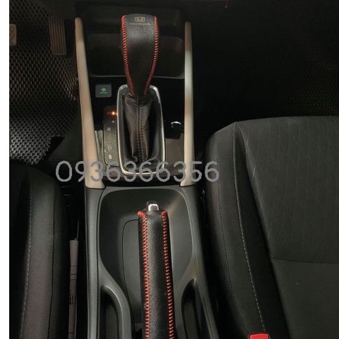 Bọc Cần Số, Phanh Tay xe HONDA CITY 2021-2024... Da Bò Tự Nhiên Nhiều Màu Sắc..