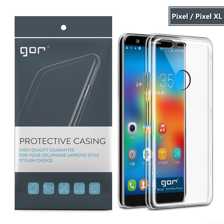 Ốp lưng Gor Google Pixel 3a 3axl 4 4xl 4a 4a5g 5 5aa5g 6 6pro 7 7pro trong suốt chính hãng