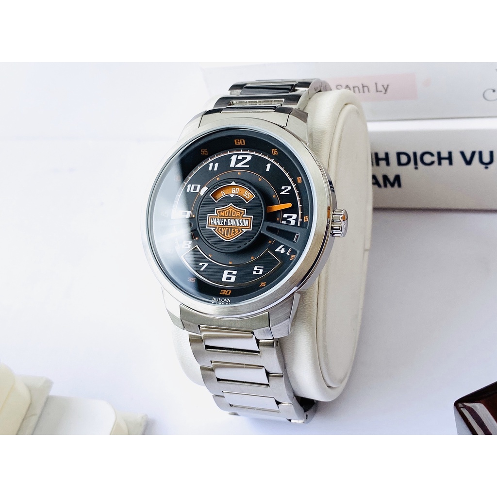 Đồng hồ nam BULOVA HARLEY-DAVIDSON MEN'S WATCH thiết kế thanh lịch.