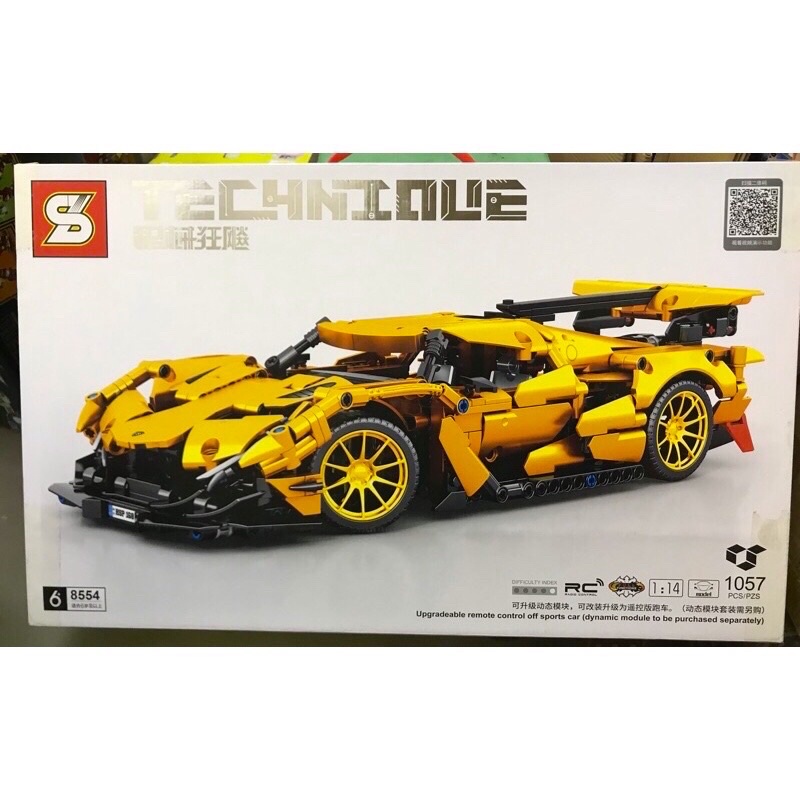 Xếp hình nonlego Technic - SY 8554 ( Lắp Ráp Mô Hình Siêu Xe Lamborghini Tỉ Lệ 1:14 1057 Mảnh )