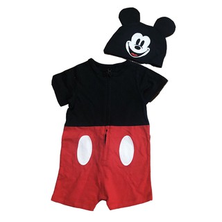 Bodysuit kèm nón Disney cho bé trai bé gái 3m-24m BB179