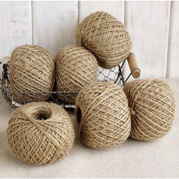 Cuộn Dây Thừng 50M Bằng Sợi Đay Tự Nhiên Dùng Làm Đồ Thủ Công DIY