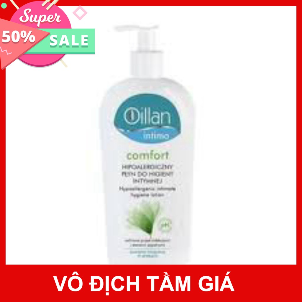 Dung dịch vệ sinh Oillan intima comfort – Hỗ trợ làm sạch, bảo vệ vùng kín (200ml)