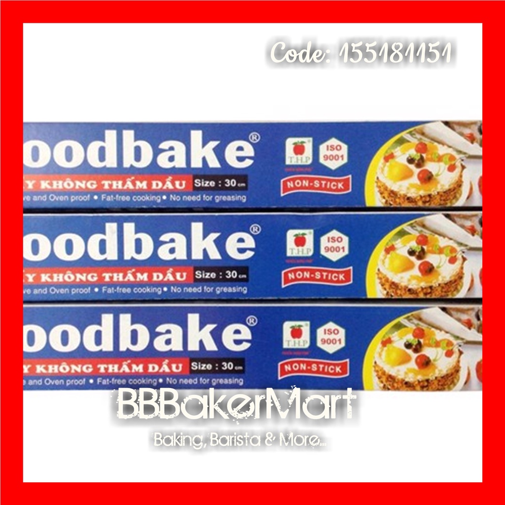 COMBO 2 CUỘN - Giấy nến nướng bánh GOODBAKE GB30 - 30cm*5m