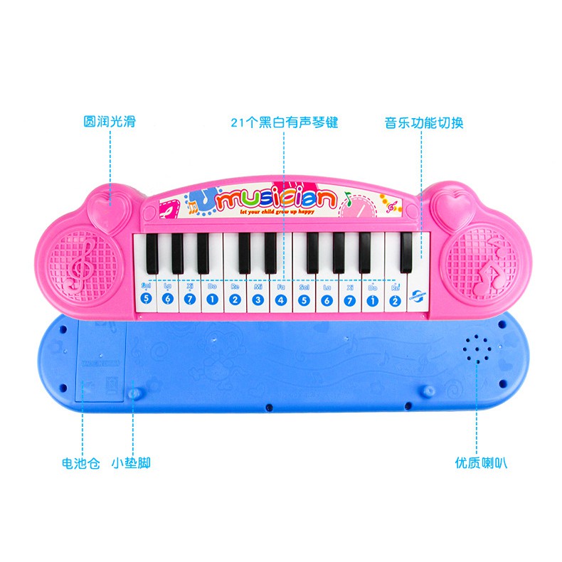 🎹Đồ Chơi Đàn Piano Điện Tử Mini 12 Nút Bấm