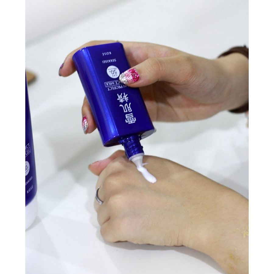 KEM CHỐNG NẮNG KOSE SEKKISEI SUN PROTECT ESSENCE MILK SPF50+PA++++ 60G - 100% Authentic