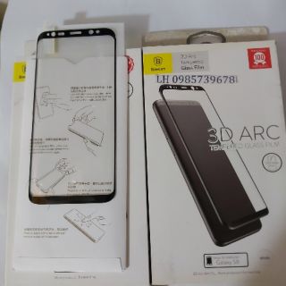 Kính cường lực Full màn 3D cho Galaxy S8 hiệu Baseus chính hãng