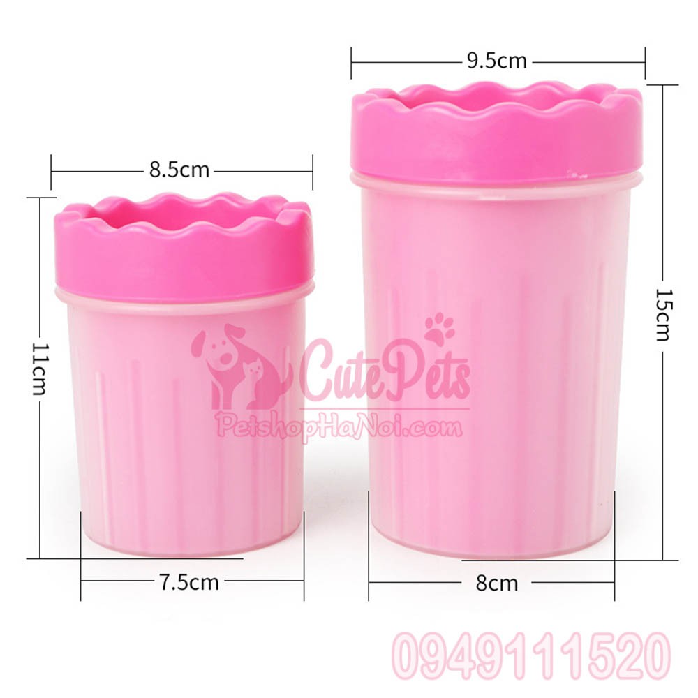 Cốc rửa chân cho chó mèo Soft Gentle - CutePets Phụ kiện thú cưng Pet shop Hà Nội