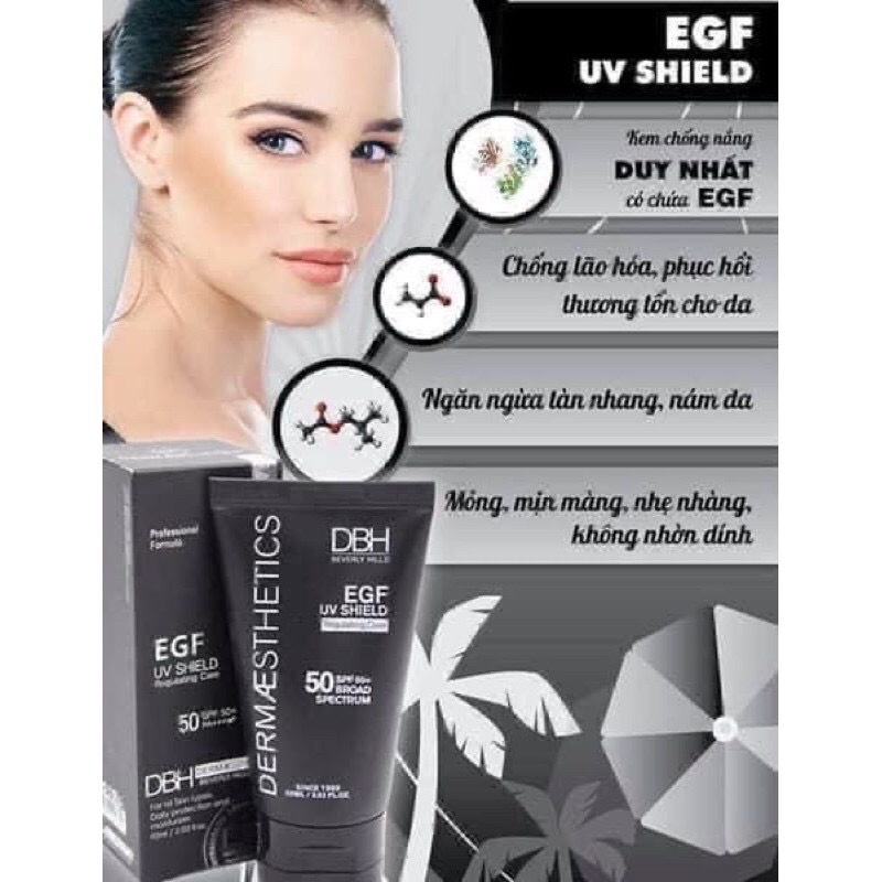 Kem Chống Nắng Dermaesthetics DBH SPF 50+/PA+++