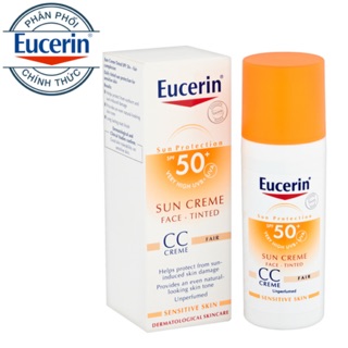 [CHÍNH HÃNG] Kem Chống Nắng Eucerin Sun Tinted CC Cream SPF 50+ Che Khuyết Điểm