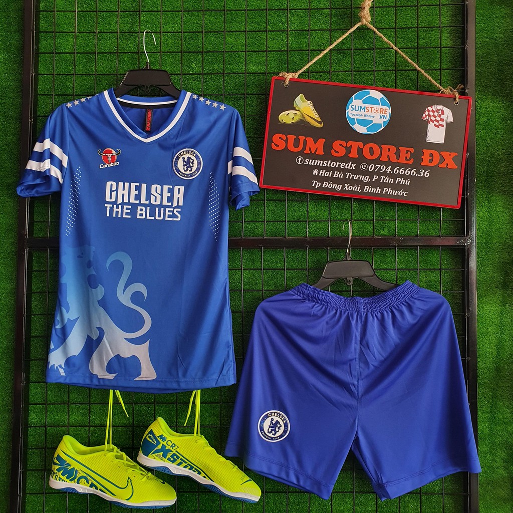 Đồ Đá Banh Độc Lạ CLB Chelsea Xanh The Blues - Áo Đá Banh Mẫu Mới Đẹp-Đồ Thể Thao Cựu Chất