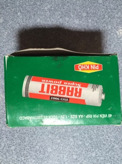 Pin con thỏ 2A( 40 viên)