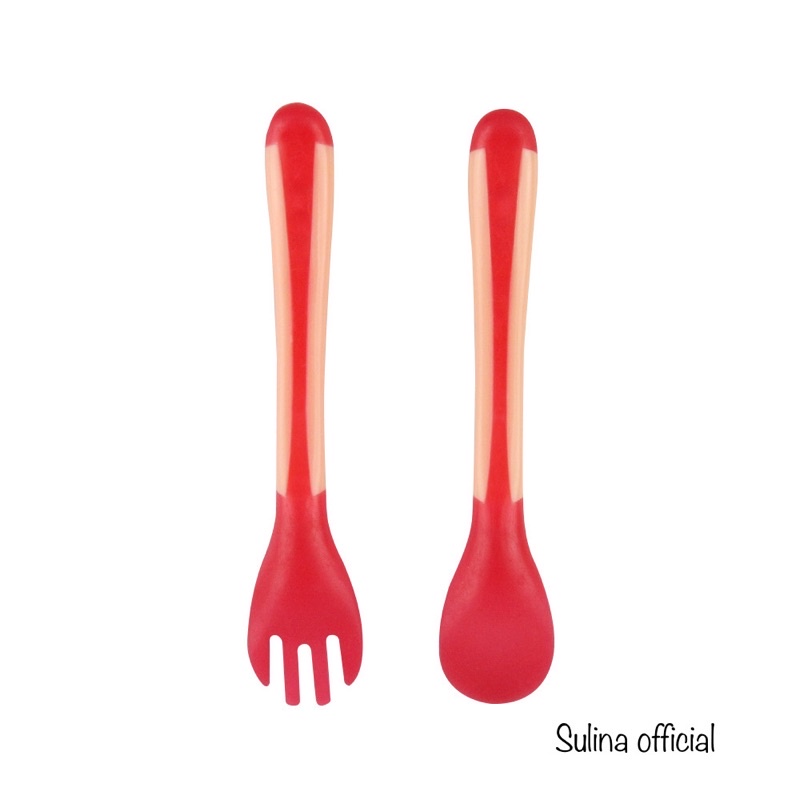 Thìa ăn dặm silicon mềm dẻo bảo vệ nướu cho bé Sulina official TH01