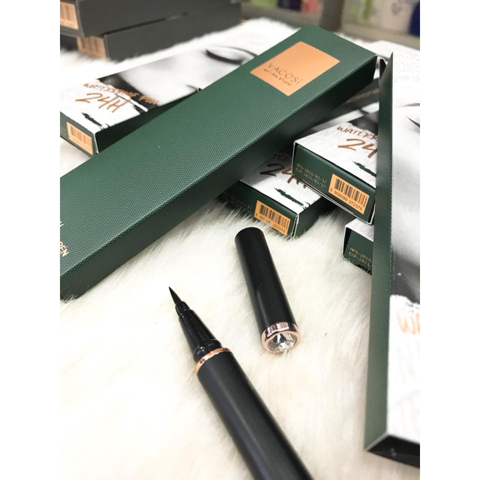 BÚT KẺ MẮT NƯỚC VACOSI ĐEN BÓNG - 24H KHÔNG TRÔI | BigBuy360 - bigbuy360.vn