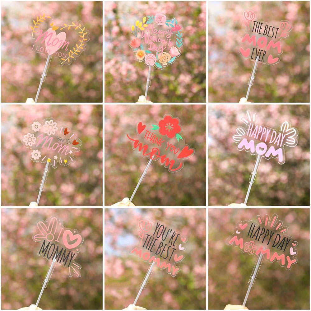 .Phụ Kiện Trang Trí Bánh Kem Chữ Happy Mother 's Day