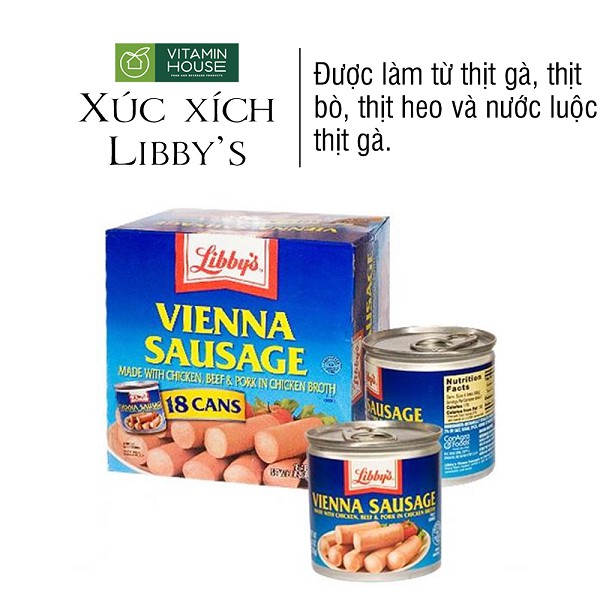 Xúc Xích Libby's Mỹ Hộp 130G [VITAMIN HOUSE]