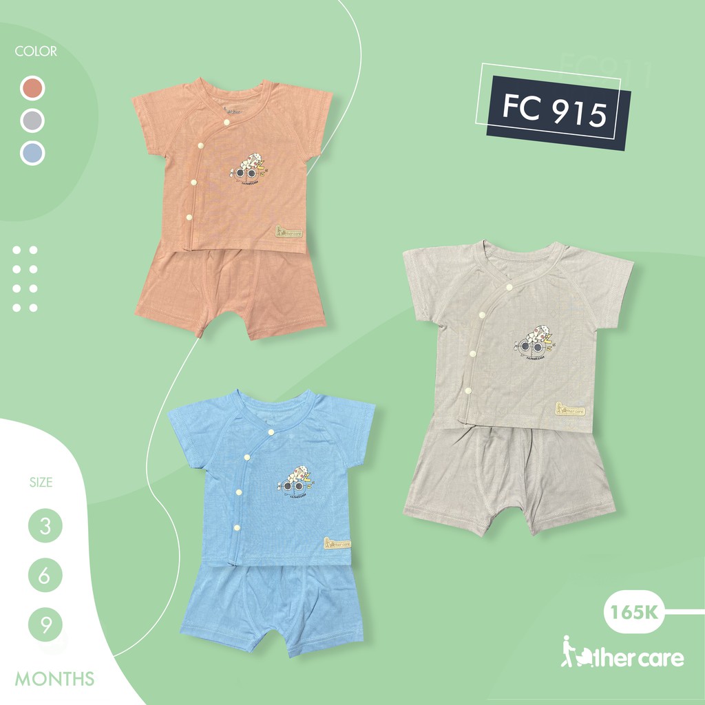 Bộ Quần áo sơ sinh FatherCare Cài lệch CT - Cáo tàu ngầm FC915