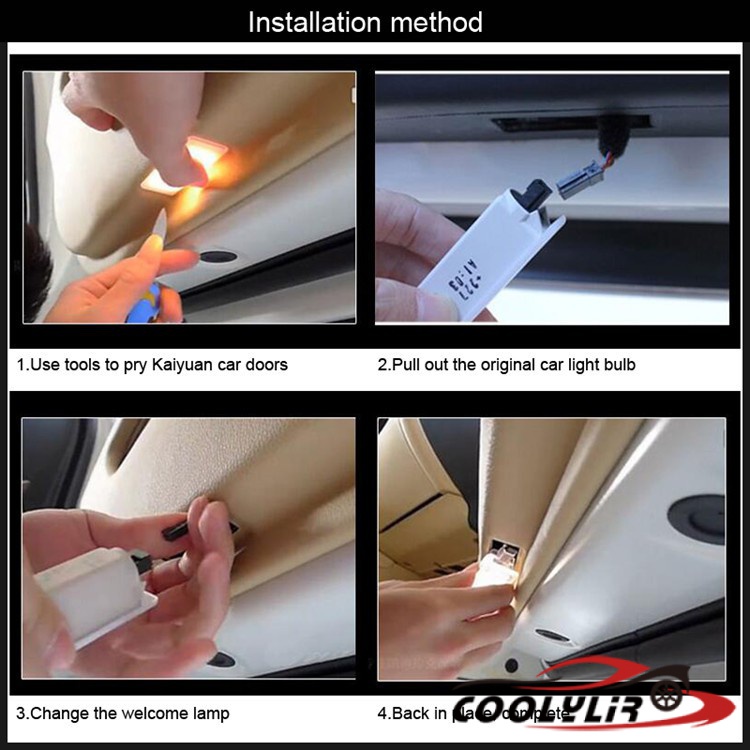 Đèn LED Chiếu logo Gắn Cửa Xe Hơi LEXUS RX ES GX LS LX IS RX300 RX330 RX350 IS250 LX570 IS200 RQOA