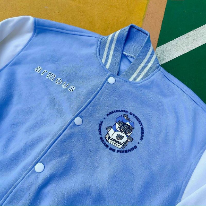 Áo Bomber ❤ Áo khoác Nỉ ARMOU Form Rộng Unisex Phong Cách Ulzzang - Sayhey Clothing