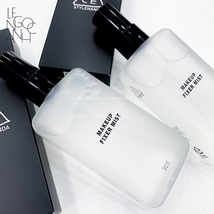 Xịt khoáng khóa nền trang điểm siêu bền 3CE Makeup Fixer Mist