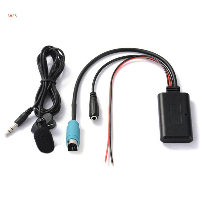 Dây Cáp Chuyển Đổi Âm Thanh Bluetooth Aux Cho Loa / Micro Trên Xe Hơi