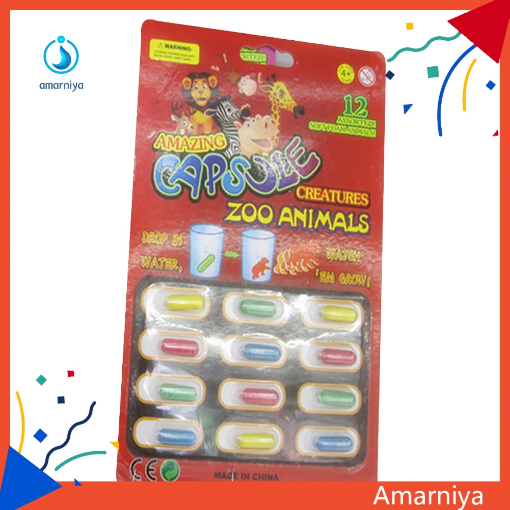 Set 12 Đồ Chơi Viên Nén Nước Bằng Xốp Cho Bé