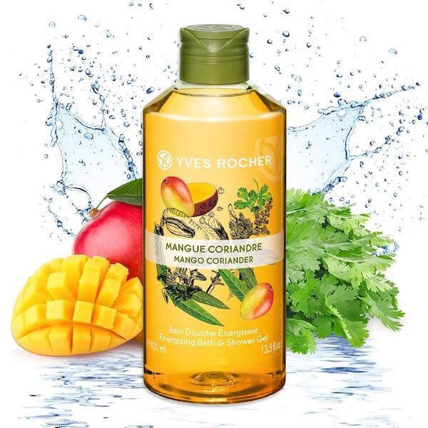 Sữa Tắm Hương Xoài &amp; Rau Mùi Yves Rocher Mango Coriander Energizing Bath &amp; Shower Gel 400ml