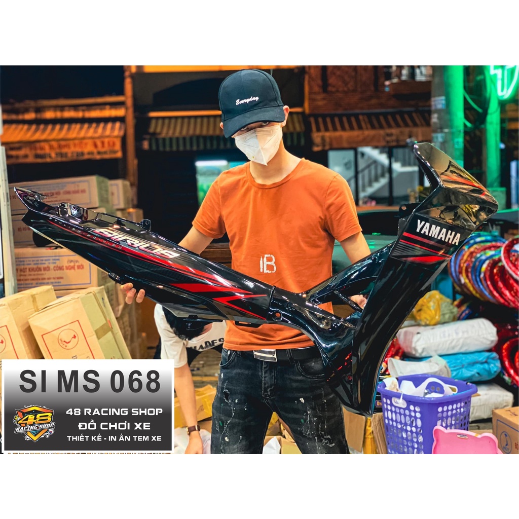 Tem Rời Sirius mẫu zin đen đỏ msđ068