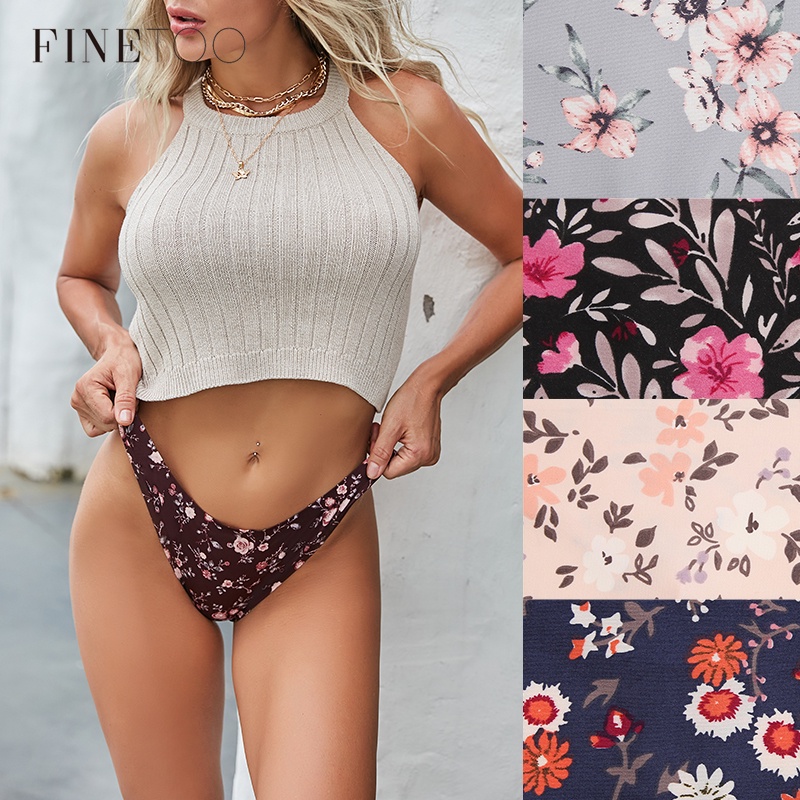 Take Talk Quần lót lưng thấp không đường may in họa tiết xinh xắn sành điệu dành cho phái nữ 2021