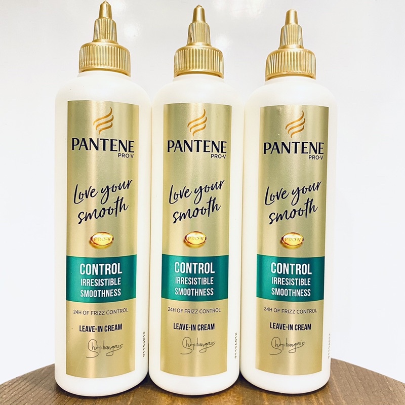 Kem dưỡng tóc Pantene Pro-V Love your smooth leave in cream cấp ẩm, giảm chẻ ngọn, vào nếp, tóc mềm suôn mượt thơm thẳng