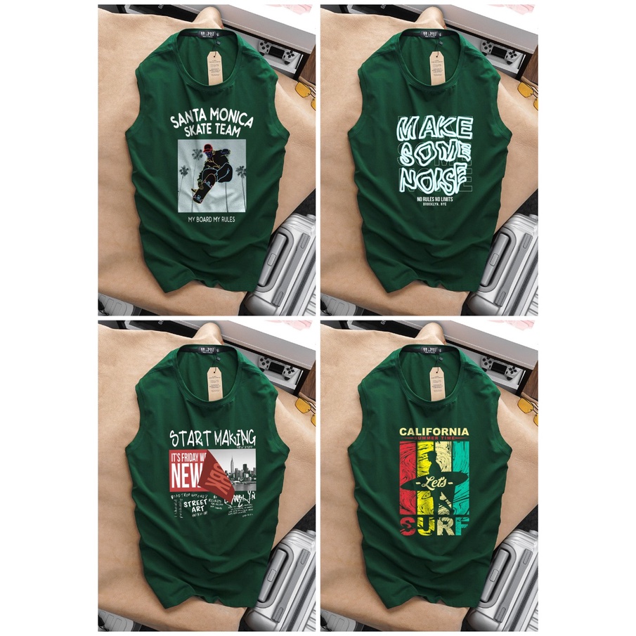 Áo thun ba lỗ tanktop nam size lớn, bigsize 90kg - 130kg