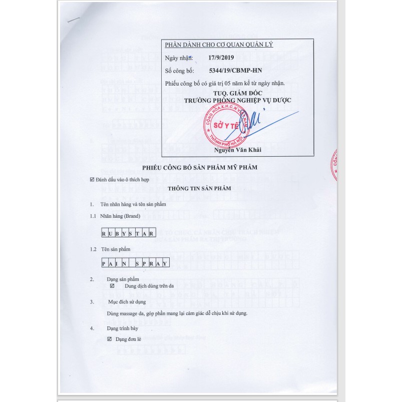 XỊT KHỚP PAIN SPRAY giúp giảm đau nhức thấp khớp - Chai 50ml