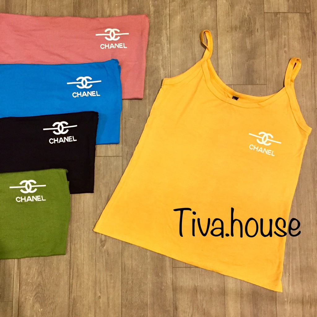 Áo thun 2 dây chữCha co dãn tốt