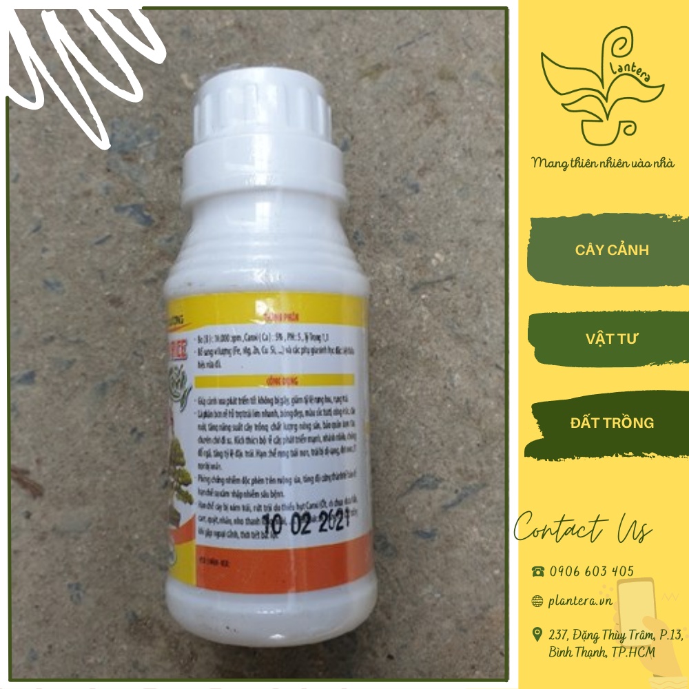 Phân bón lá Canxi Bo 100ML - Phân Bón Pha Nước - Vô Cơ