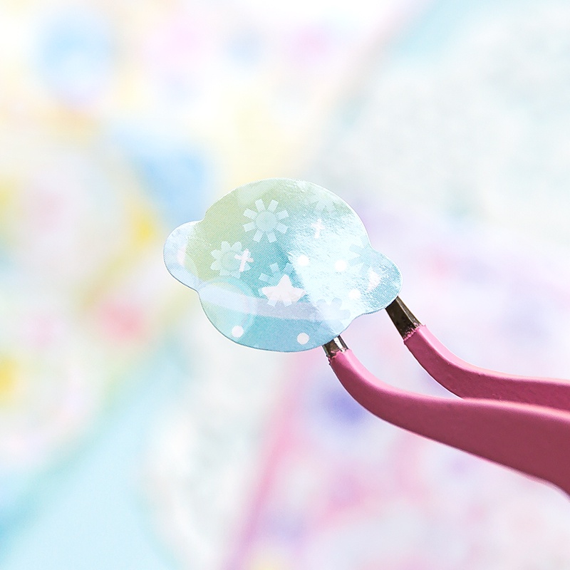 Flowertree Bộ 2 Sticker Trang Trí Sổ Tay Hình Ngôi Sao