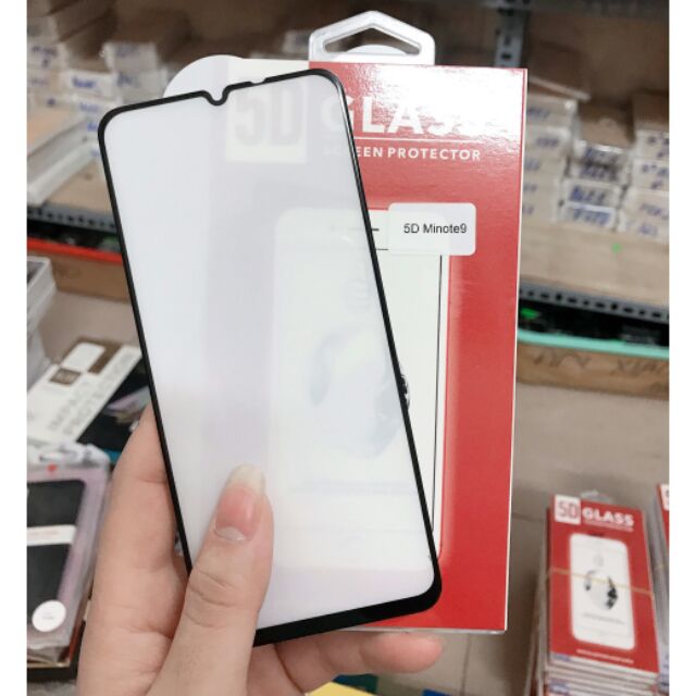 Kính 5D xịn cho Xiaomi Redmi note 9 Full màn hình, bảo vệ máy