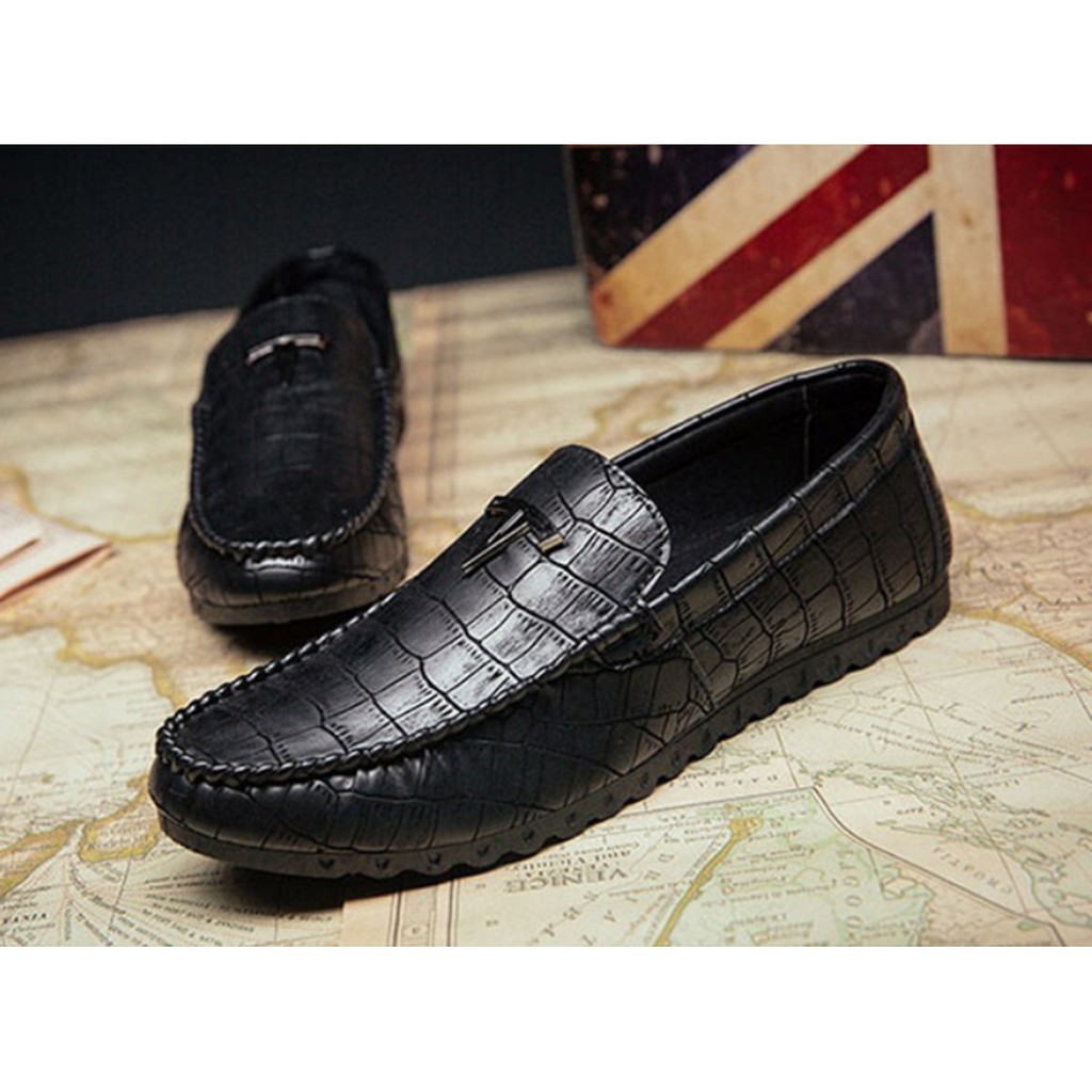 [NHẸ MỀM ÊM_TRỢ SHIP] Giày mọi nam vân da cá sấu SM067, giày lười nam êm chân, chống trượt, đàn hồi tốt | BigBuy360 - bigbuy360.vn