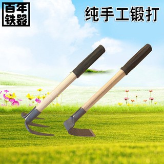 dụng cụ nông nghiệp, cào sắt 3 răng 4 răng, cuốc, cào, đất, cỏ, xới đất , cán gỗ, đinh