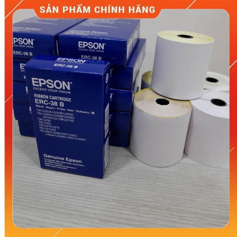 Ruy băng mực Epson cho máy in kim ERC-38B (Đen)- Dây Ribbon mực cho máy in TM U220A