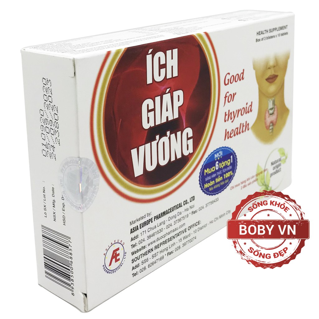 Ích giáp vương tăng cường sức khỏe tuyến giáp - Boby