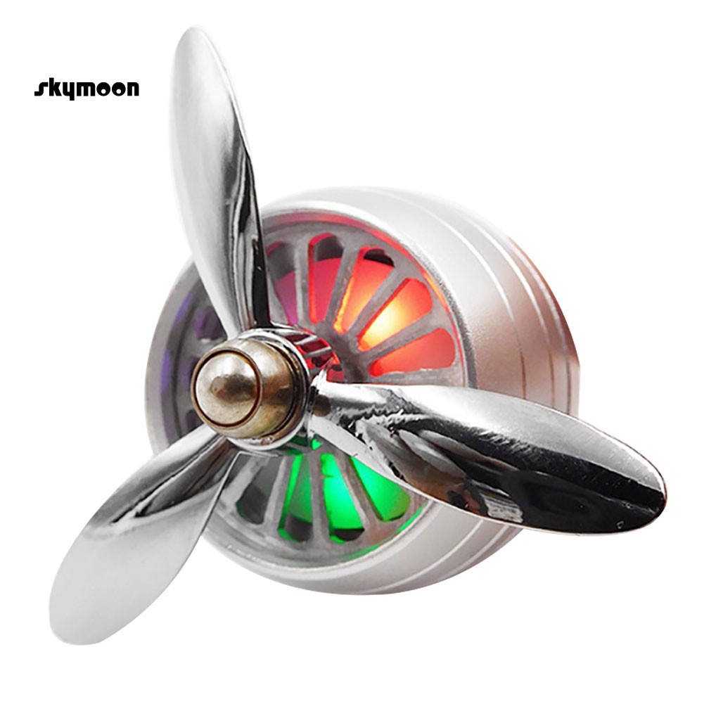 Kẹp nước hoa gắn lưới thoát khí điều hòa có đèn LED cho ô tô
