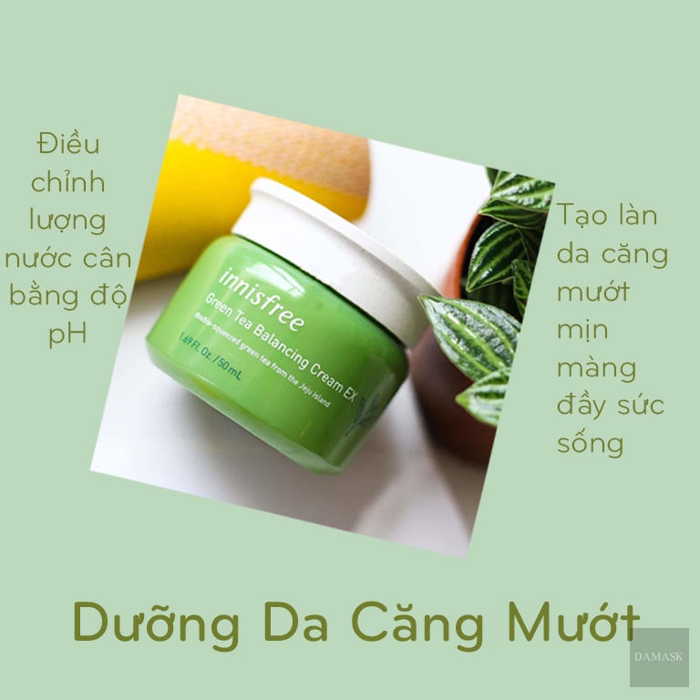 Kem Dưỡng DaTrà Xanh Innisfree Green Tea Balancing Cream EX 50ml