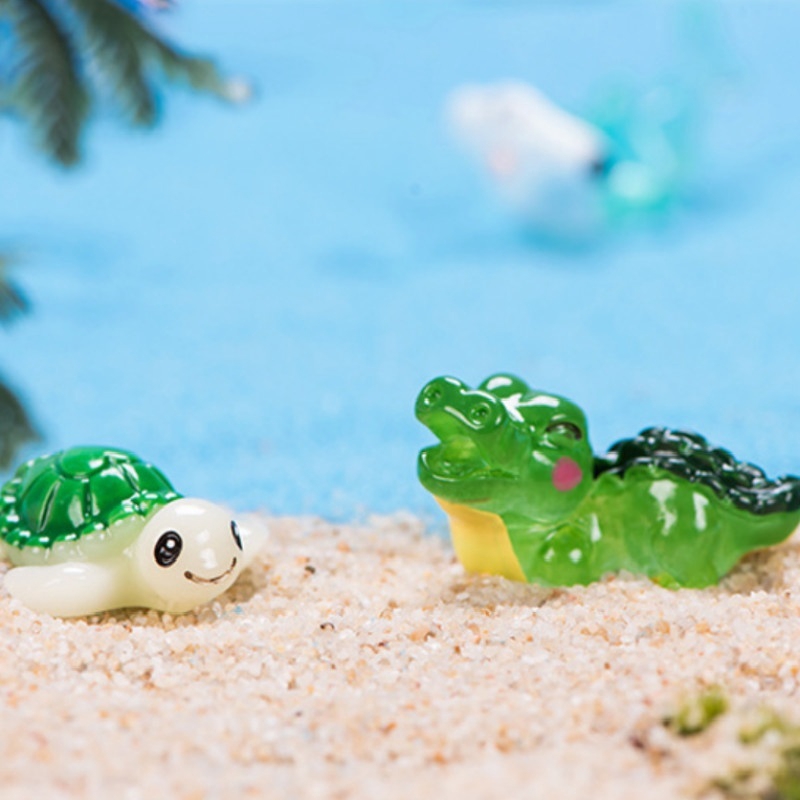 2 Tượng Cá Biển Mini Trang Trí Tiểu Cảnh