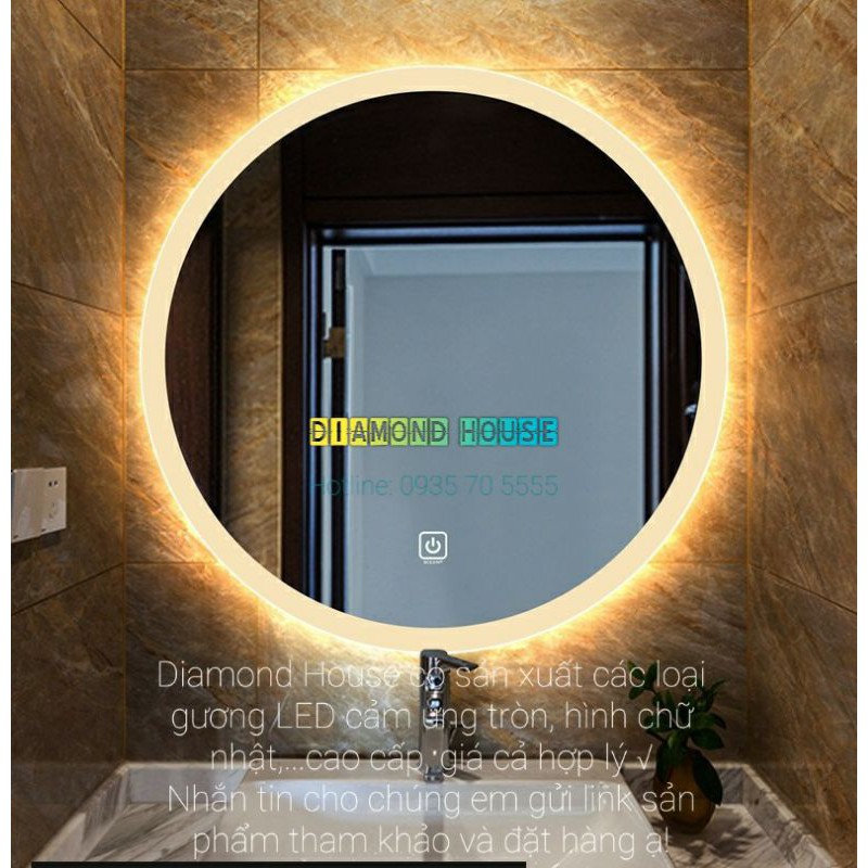 [Giá tại xưởng] Gương Tròn treo tường đa sắc Diamond House Mirror D60 - D50 - D40