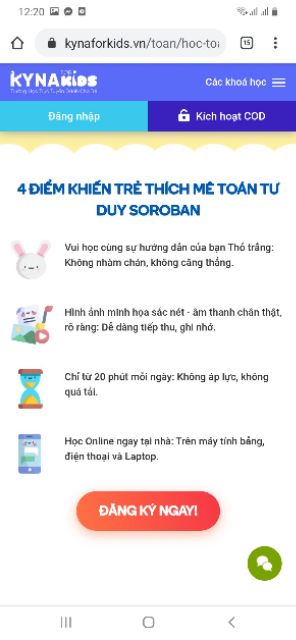 Thẻ học Tính toán nhanh SOROBAN