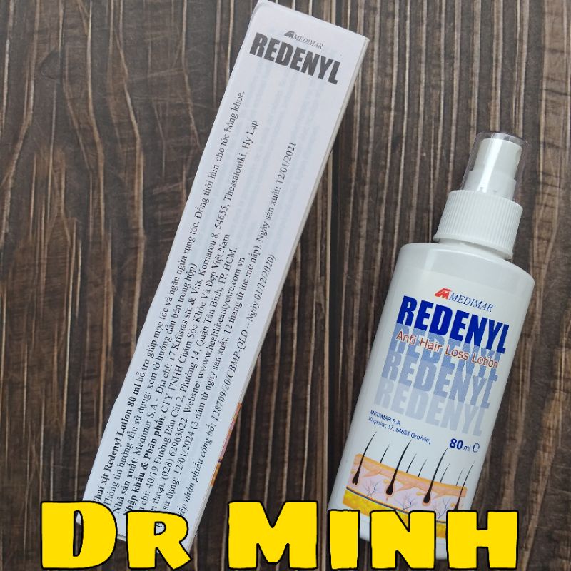 Xịt dưỡng tóc Redenyl 80ml giúp chắc khỏe, kích thích mọc tóc