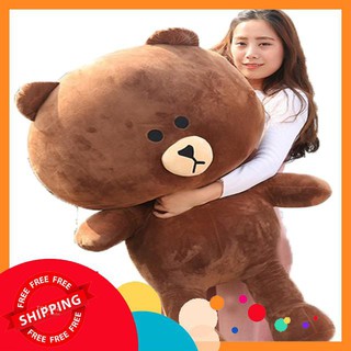 [Freeship_99k] Gấu brown khổ vải 1m2 , gấu bông giá rẻ