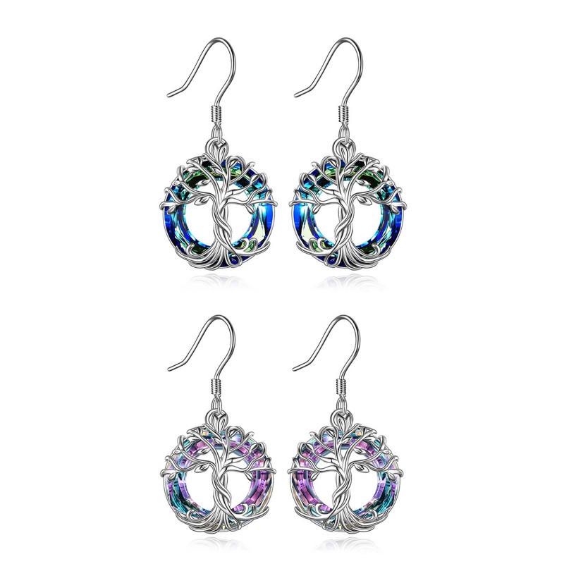 Đôi Khuyên Tai Dài Hình Cây Sự Sống Thời Trang Cho Nữ