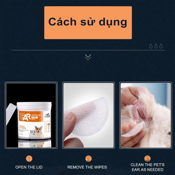 Bông Lau Vệ Sinh Tai Cho Chó Mèo Thú Cưng #MintPet